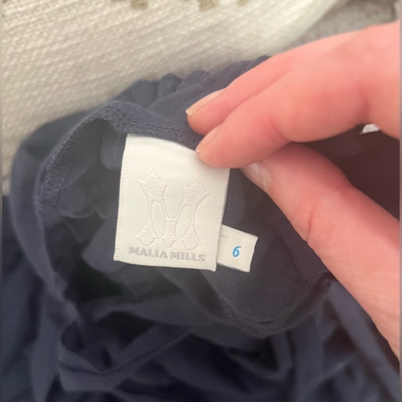 Malia Mills Coveralls Jumpsuit Navy Cotton Size 6 - Picture 16 of 16